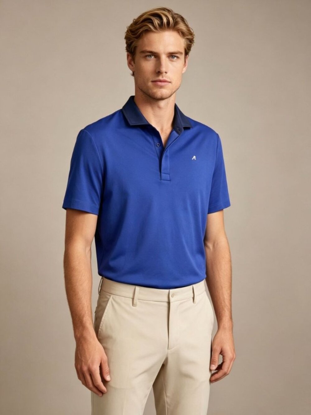 NWOT Redvanly Golf Polo Shirt Mens Blue Short-Sleeved Size M